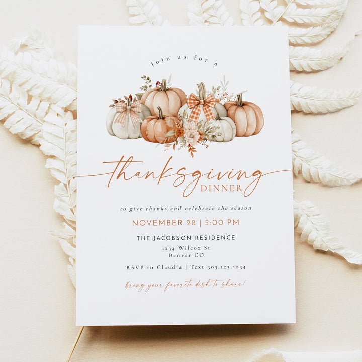 BLAIR Thanksgiving Dinner Invitation