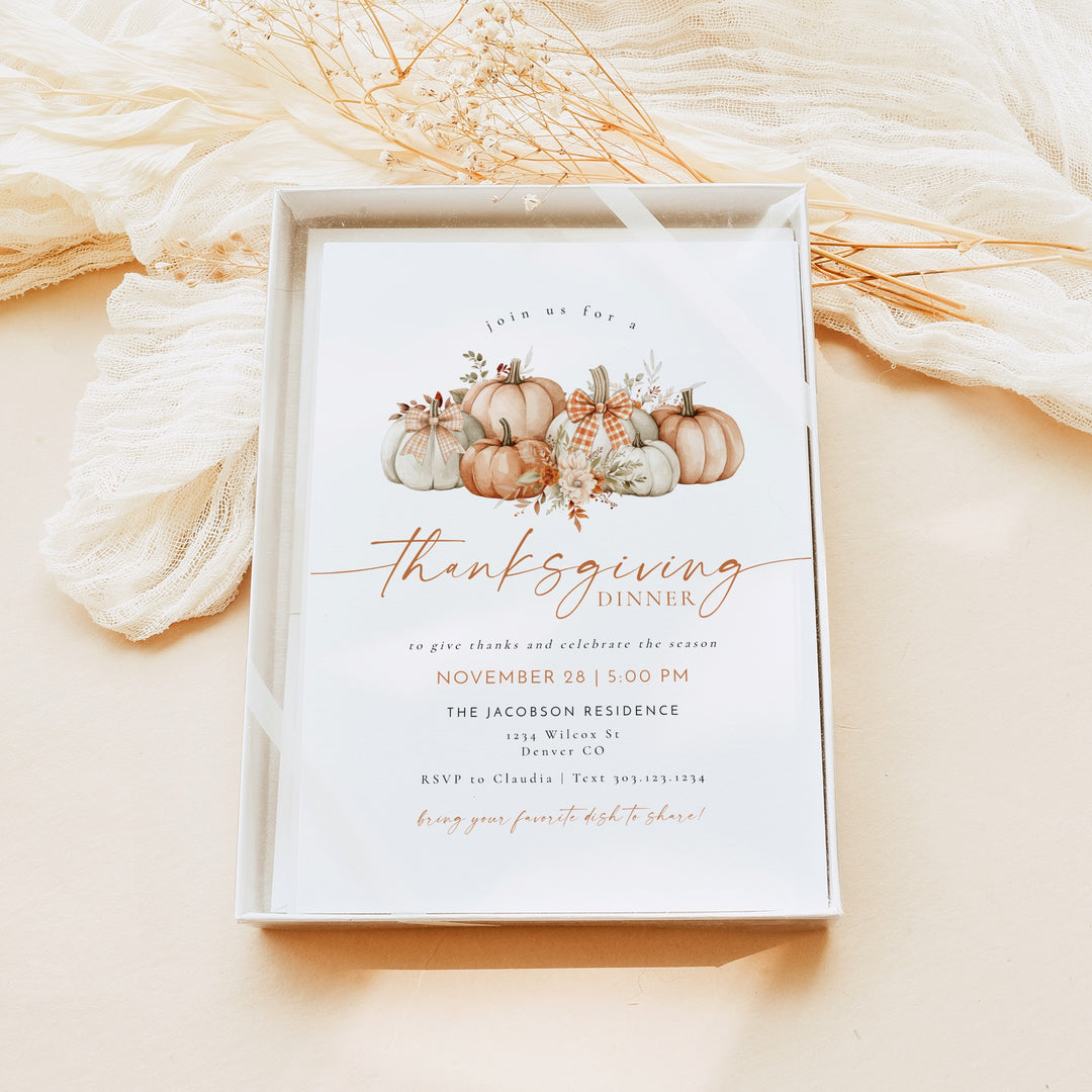 BLAIR Thanksgiving Dinner Invitation
