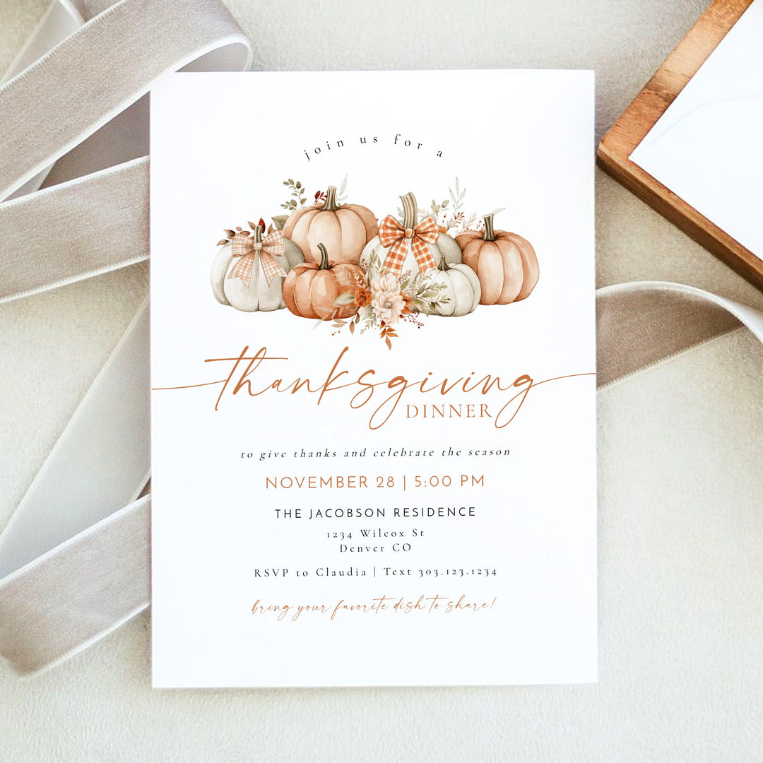 BLAIR Thanksgiving Dinner Invitation