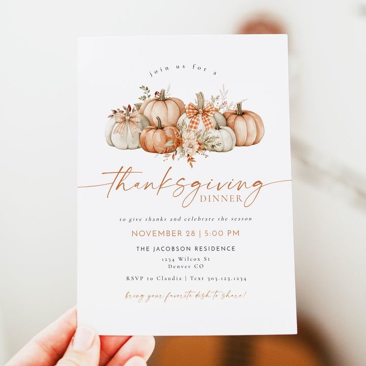 BLAIR Thanksgiving Dinner Invitation