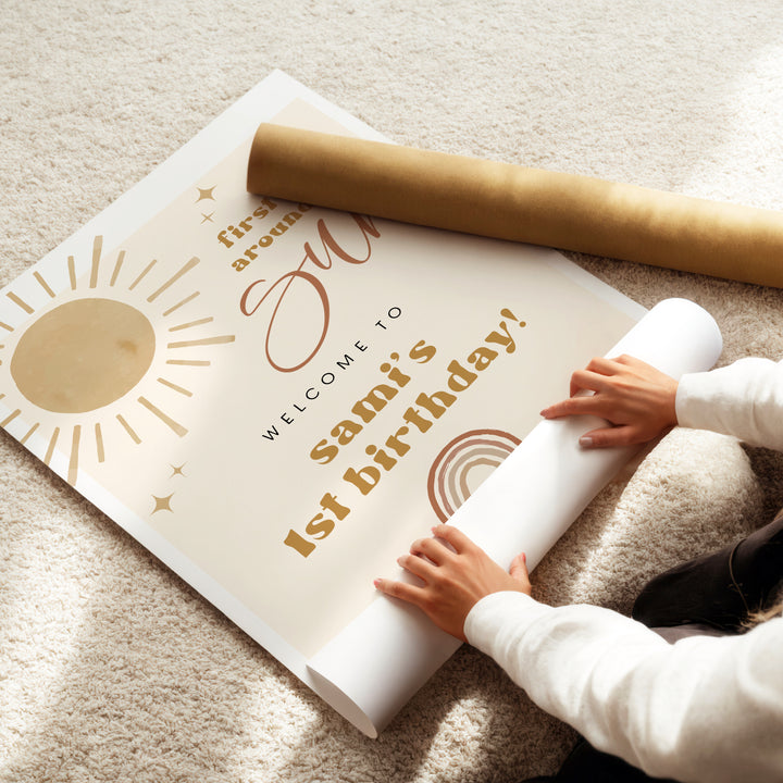 BODHI First Trip Around the Sun Boho first Birthday Party Welcome Sign
