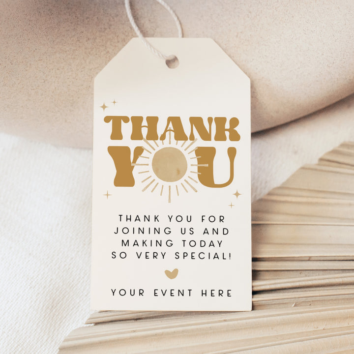 BODHI Boho Sunshine Thank You Favor Tag