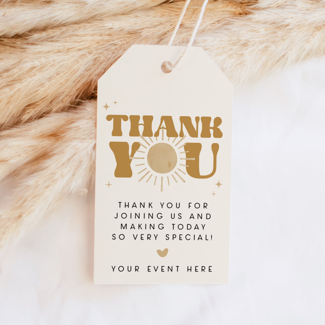 BODHI Boho Sunshine Thank You Favor Tag