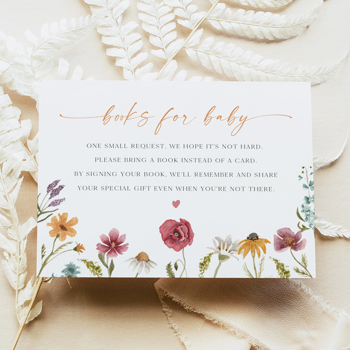 CAMILLA Wildflower Books for Baby Insert Card