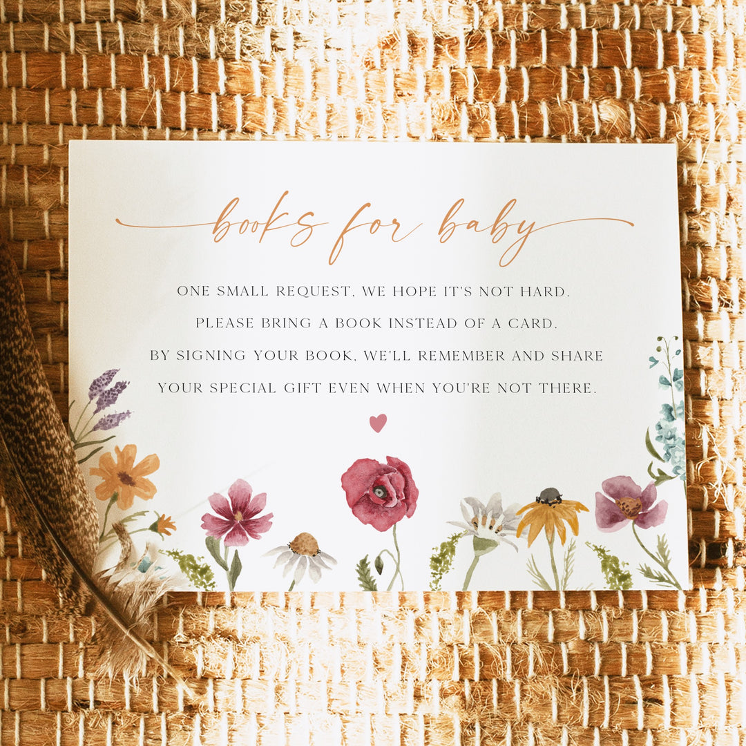 CAMILLA Wildflower Books for Baby Insert Card