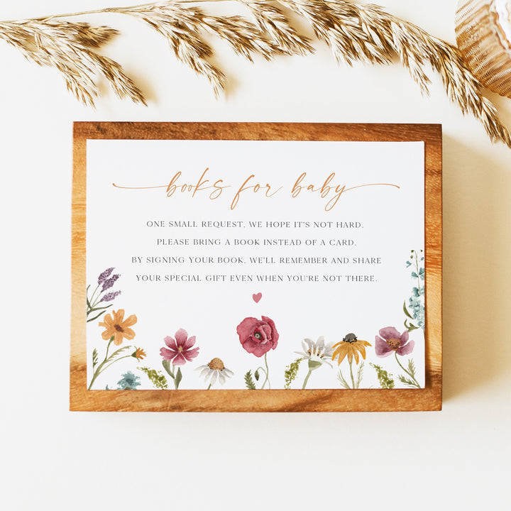CAMILLA Wildflower Books for Baby Insert Card