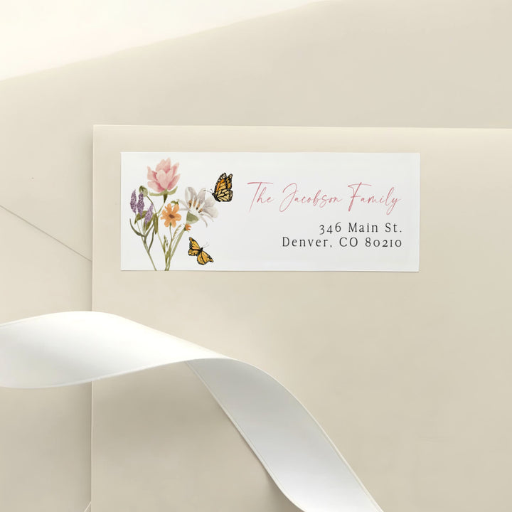 CAMILLA Wildflower Elegant Return Address Label