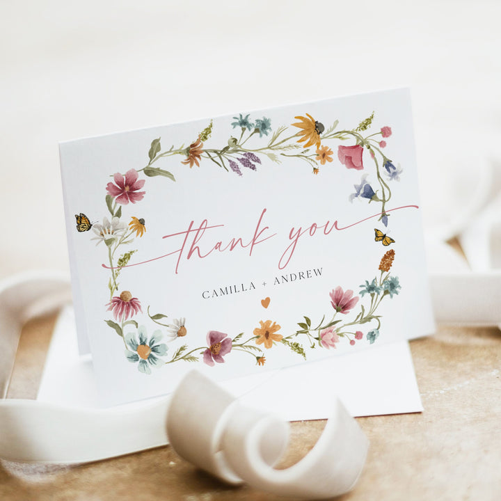CAMILLA Wildflower Thank You Card