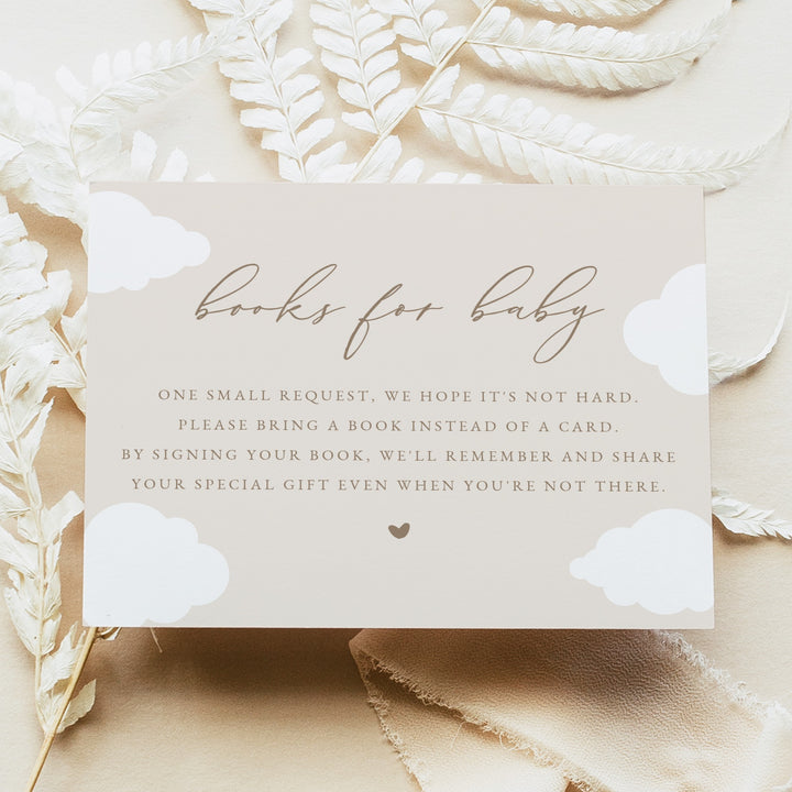 CAPRICE Beige On Cloud Nine Gender Neutral Books for Baby Insert Card