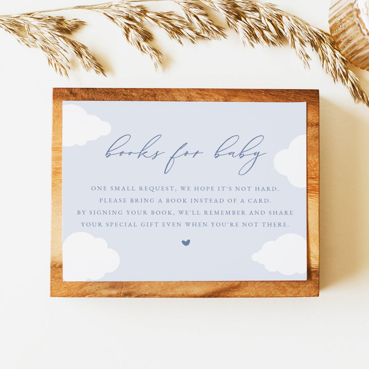 CAPRICE On Cloud Nine Baby Blue Books for Baby Insert Card