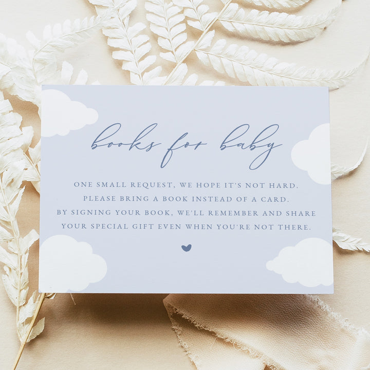 CAPRICE On Cloud Nine Baby Blue Books for Baby Insert Card