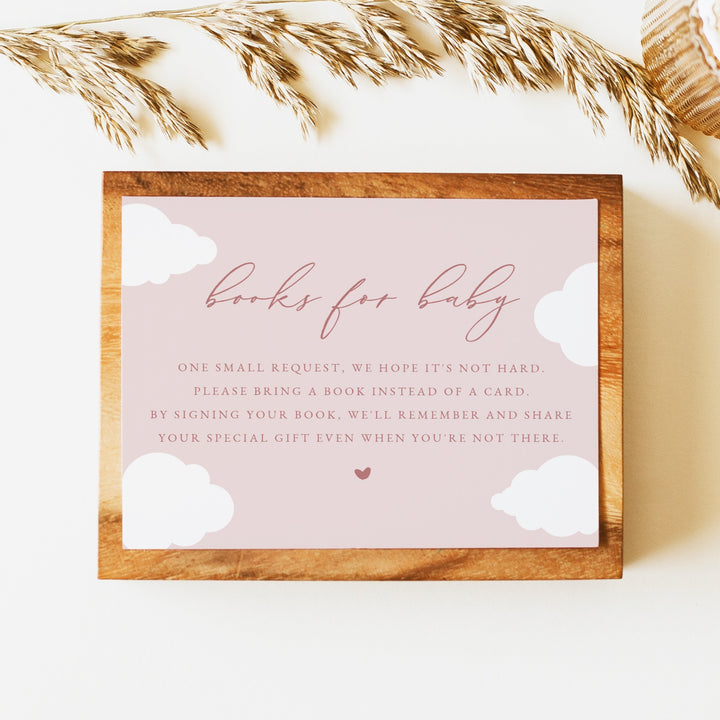 CAPRICE On Cloud Nine Baby Pink Books for Baby Insert Card