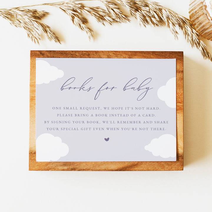CAPRICE On Cloud Nine Baby Purple Books for Baby Insert Card