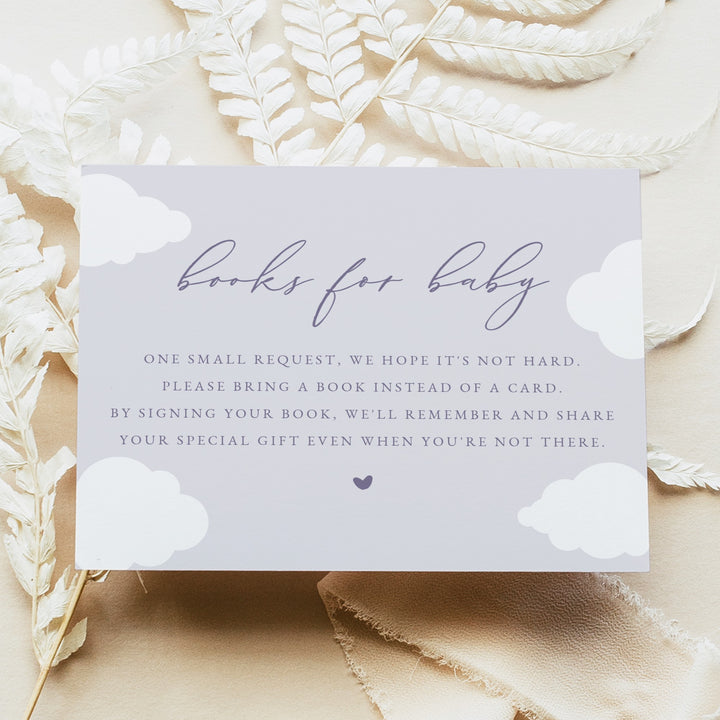 CAPRICE On Cloud Nine Baby Purple Books for Baby Insert Card