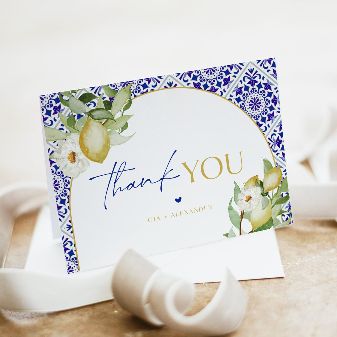 GIA Ciao Baby Mediterranean Lemon Baby Shower Invitation Suite