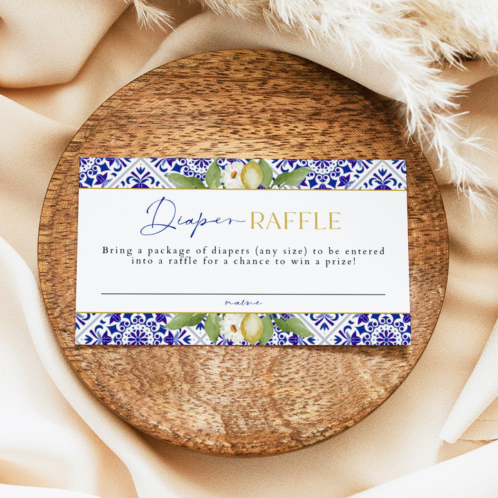 GIA Ciao Baby Mediterranean Baby Shower Diaper Raffle Tickets