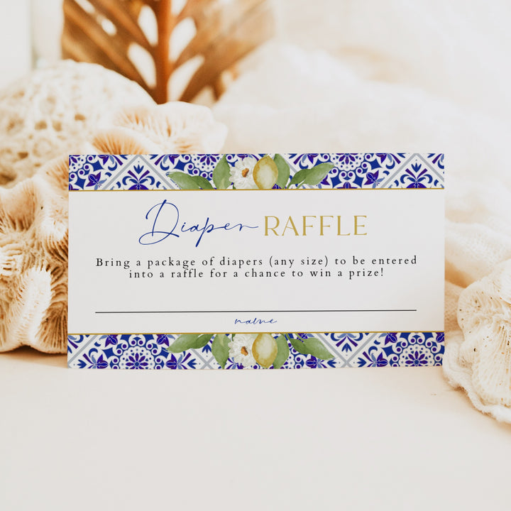 GIA Ciao Baby Mediterranean Baby Shower Diaper Raffle Tickets