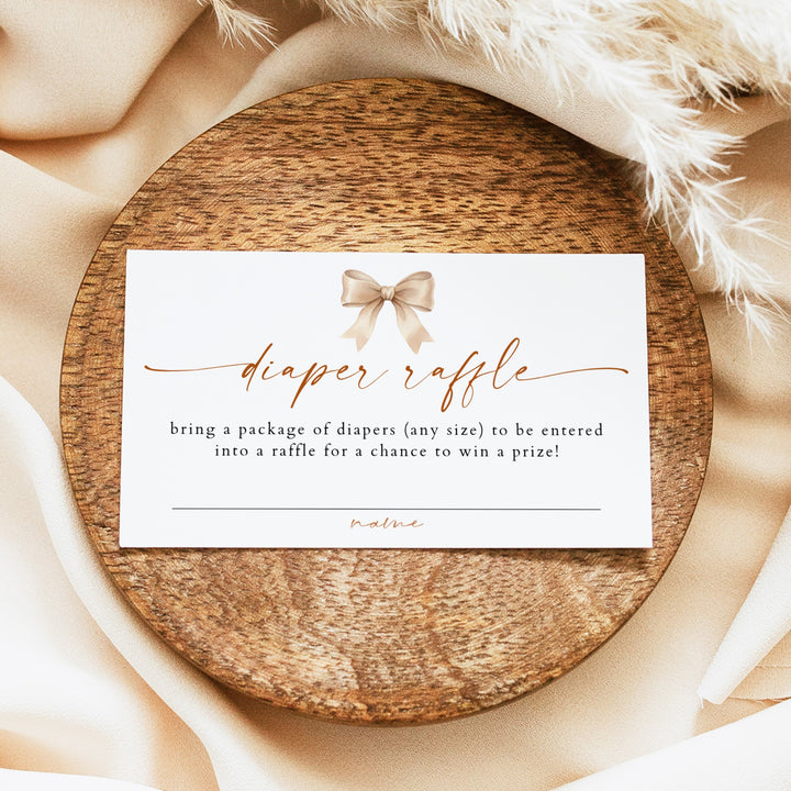 HAZEL A Tini One On The Way Espresso Martini Baby Shower Diaper Raffle Tickets