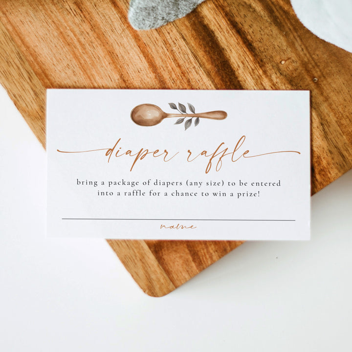 HAZEL Baby Brewing Coffee Baby Shower Diaper Raffle Tickets