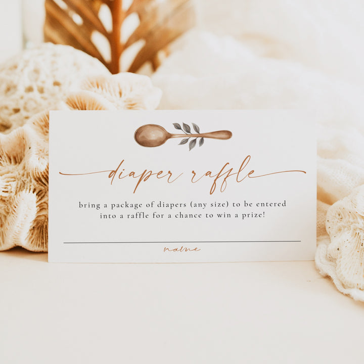 HAZEL Baby Brewing Coffee Baby Shower Diaper Raffle Tickets