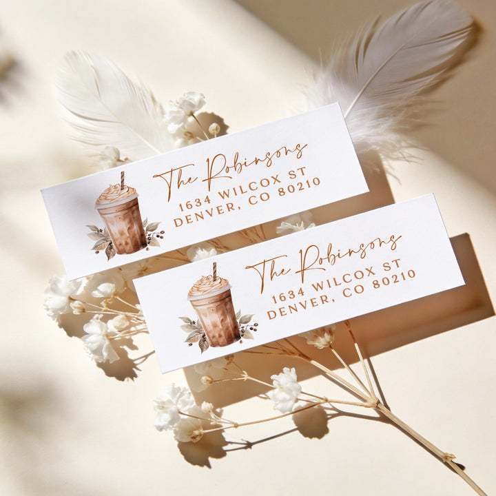HAZEL Coffee & Fall Florals Return Address Labels