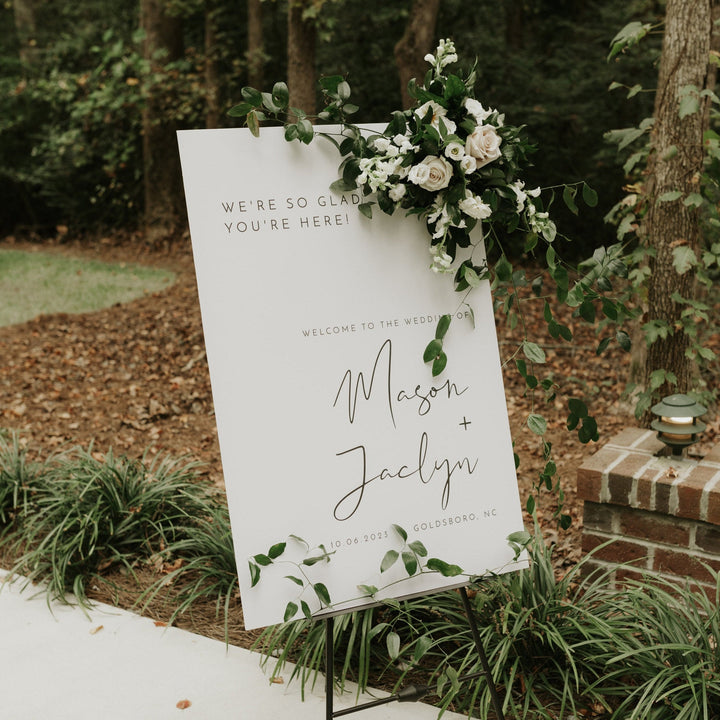 ADELLA Wedding Welcome Sign