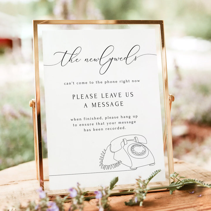 ASHER Telephone Guestbook Sign