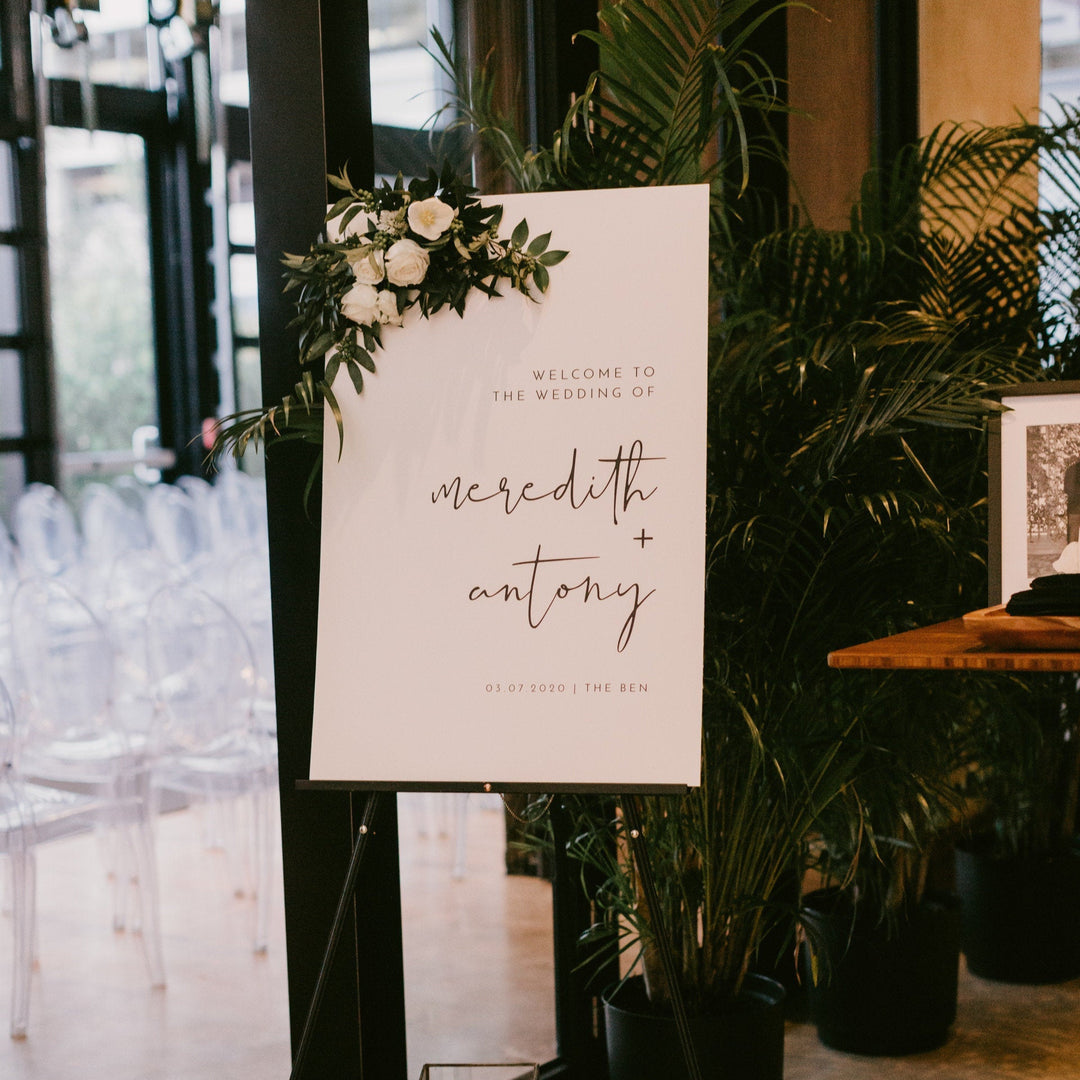 ADELLA Wedding Welcome Sign