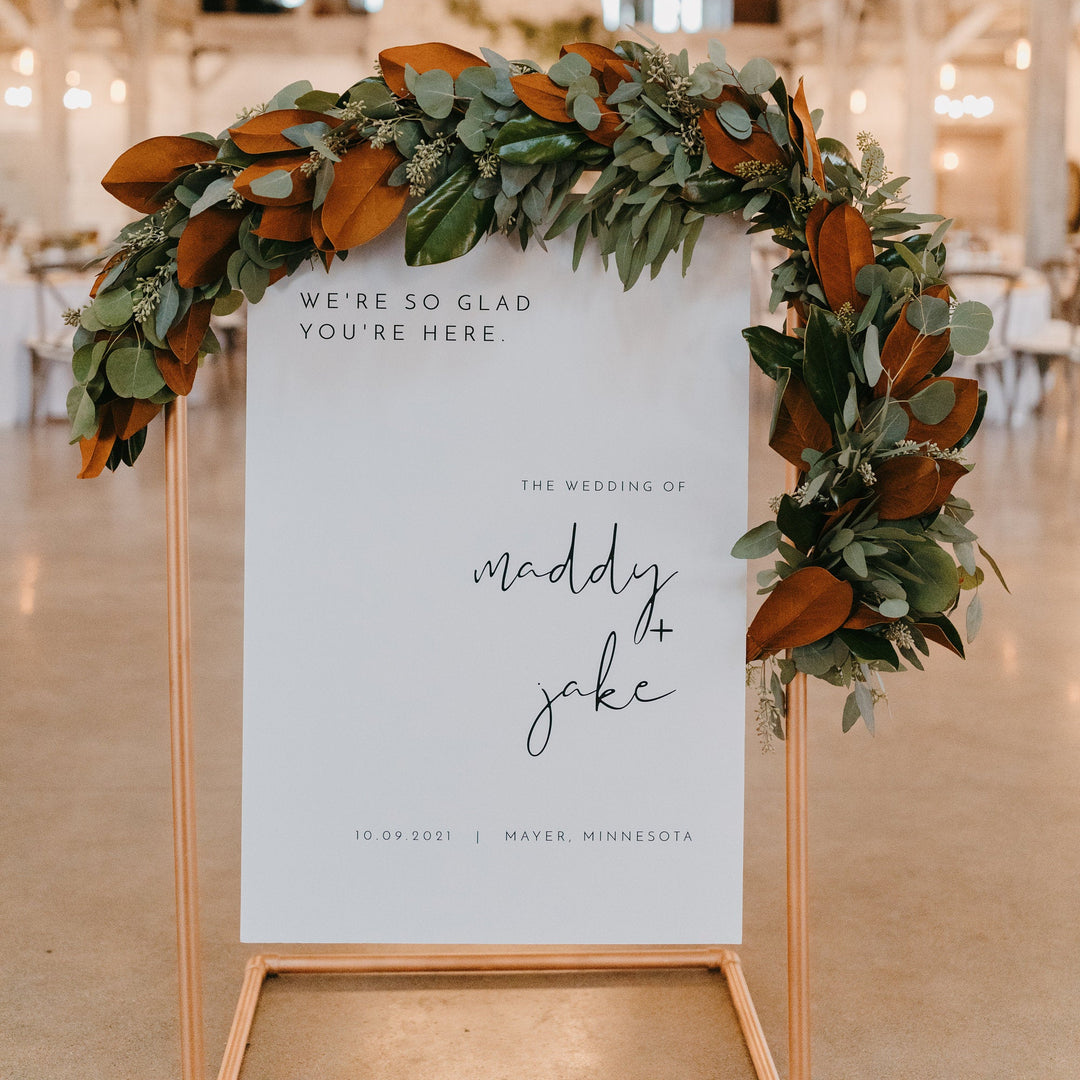 ADELLA Wedding Welcome Sign