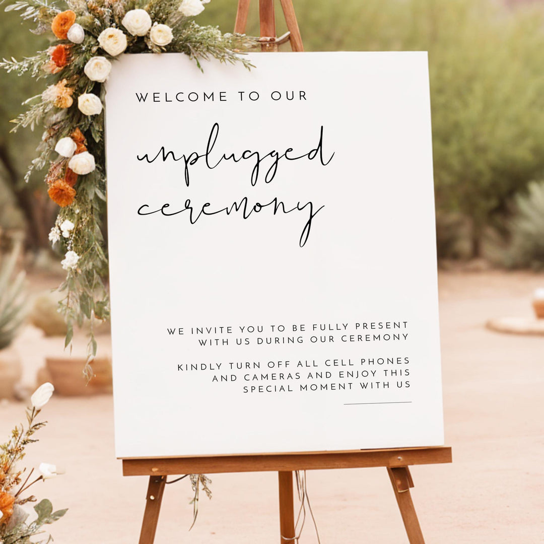 ADELLA Unplugged Ceremony Sign