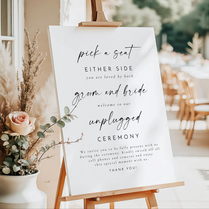 BLAIR Pick a Seat Unplugged Ceremony Sign