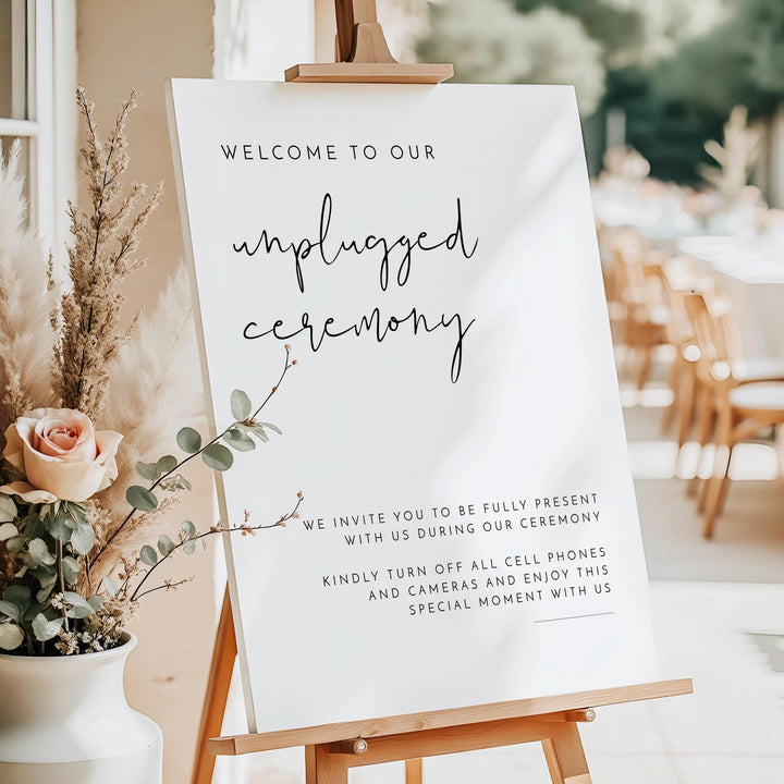 ADELLA Unplugged Ceremony Sign
