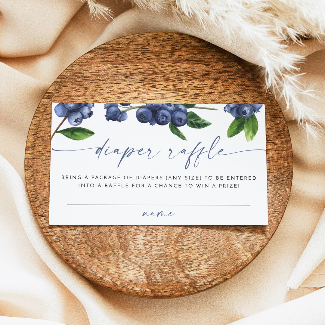 JAMIE Blueberry A Berry Sweet Baby On the Way Baby Shower Invitation Suite