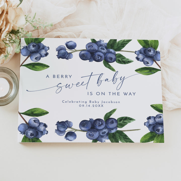 JAMIE A Berry Sweet Baby On the Way Baby Shower Guest Book