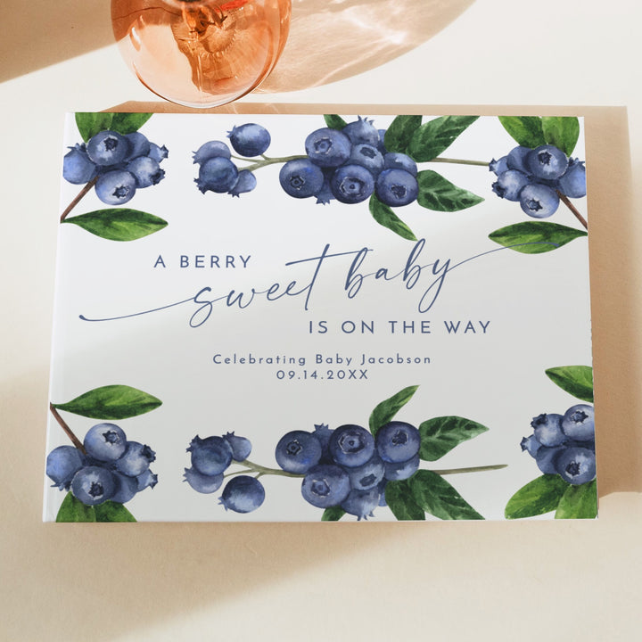 JAMIE A Berry Sweet Baby On the Way Baby Shower Guest Book