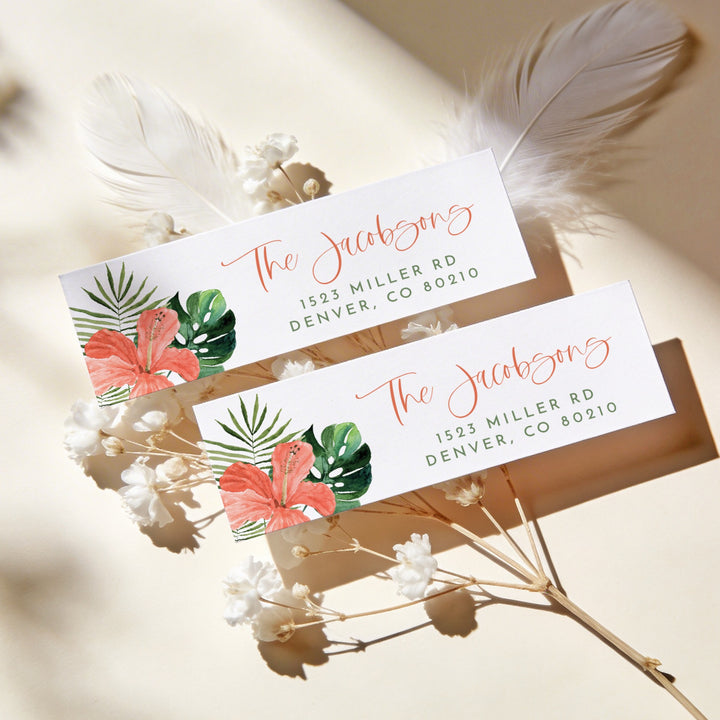 LALANI Aloha Tropical Return Address Label