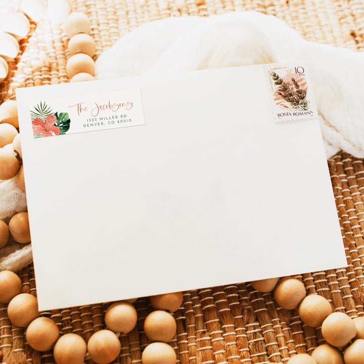 LALANI Aloha Tropical Return Address Label