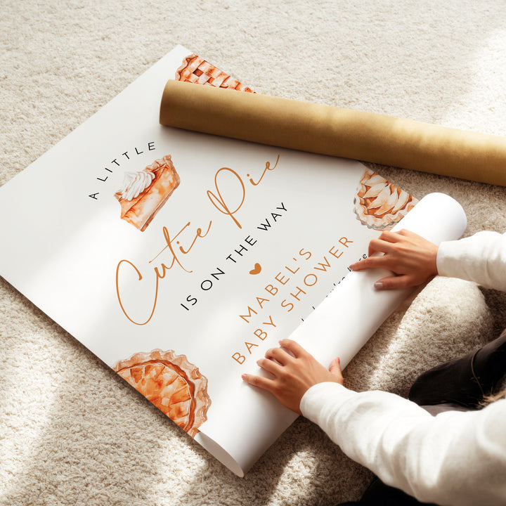 MABEL Little Cutie Pie Fall Baby Shower Welcome Sign