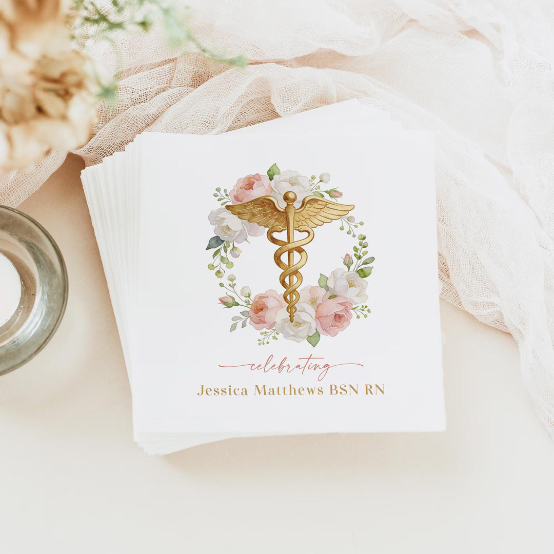 MEREDITH Nurse Graduation Party Napkins
