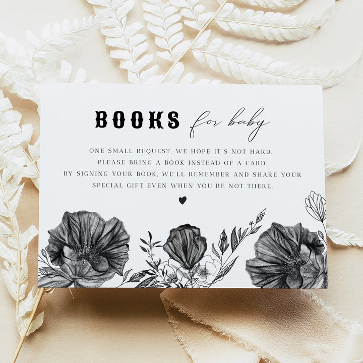 NOVA Little Boo Almost Due Spooky Goth Baby Shower Invitation Suite
