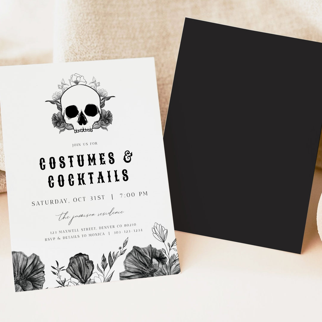 NOVA Halloween Costumes & Cocktails Halloween Costume Party Invitation