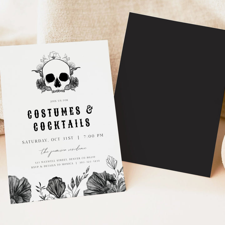 NOVA Halloween Costumes & Cocktails Halloween Costume Party Invitation