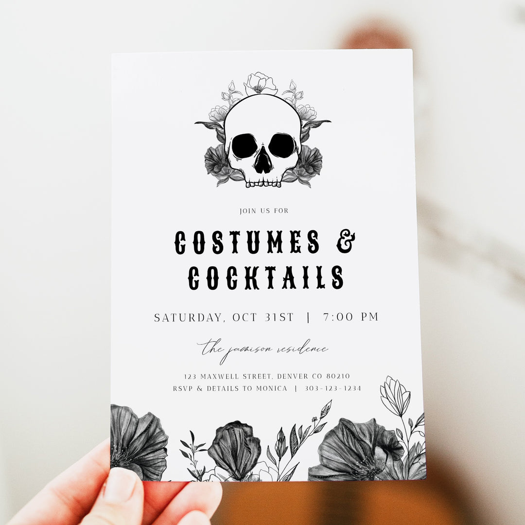 NOVA Halloween Costumes & Cocktails Halloween Costume Party Invitation