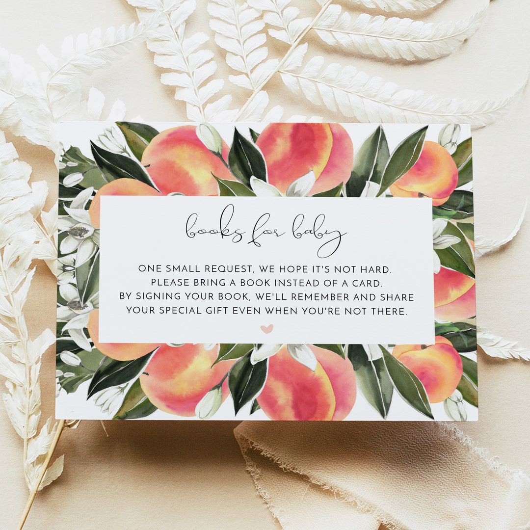 SAVANNAH Little Peach On the Way Baby Shower Invitation Suite