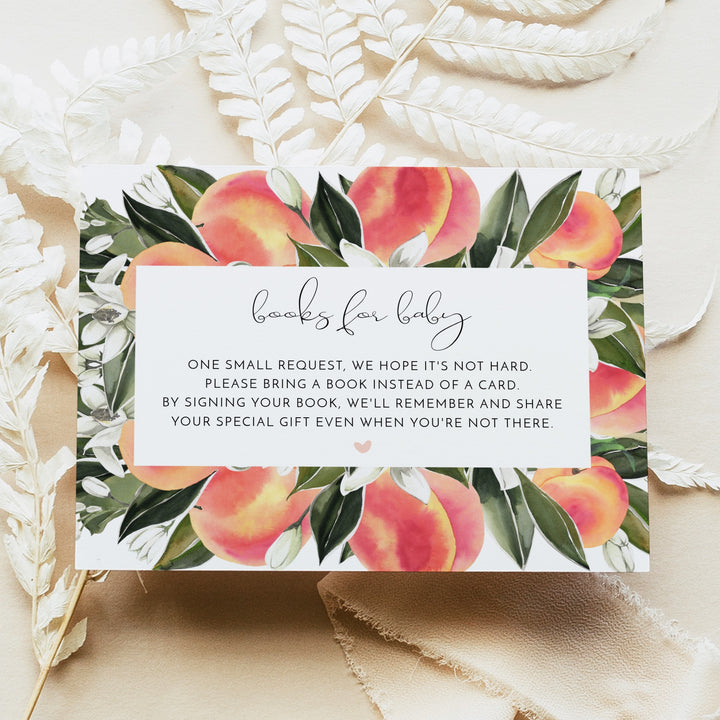 SAVANNAH Little Peach On the Way Baby Shower Invitation Suite