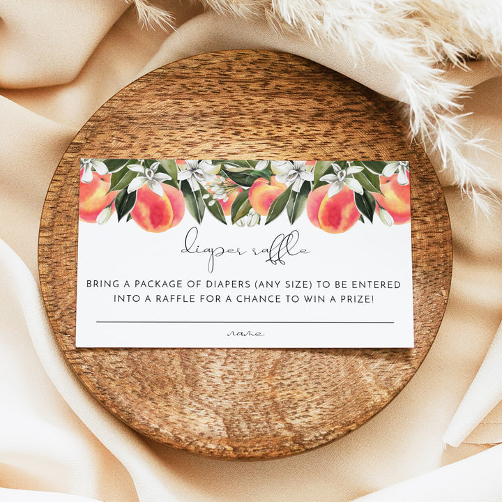 SAVANNAH Little Peach On the Way Baby Shower Invitation Suite