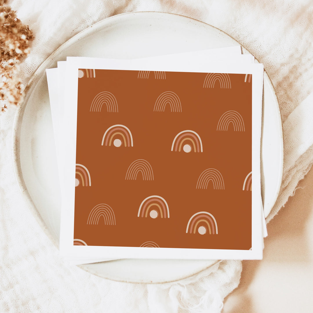 TINLEY Bohemian Rainbow Baby Shower Napkins